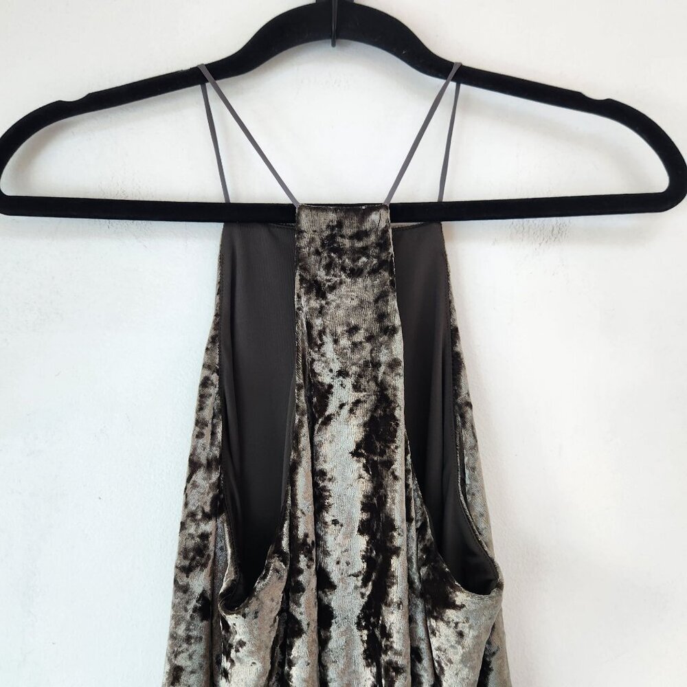 NBD Revolve Green Crushed Velvet Mini Dress Shift Cocktail Women's S - Picture 5 of 8